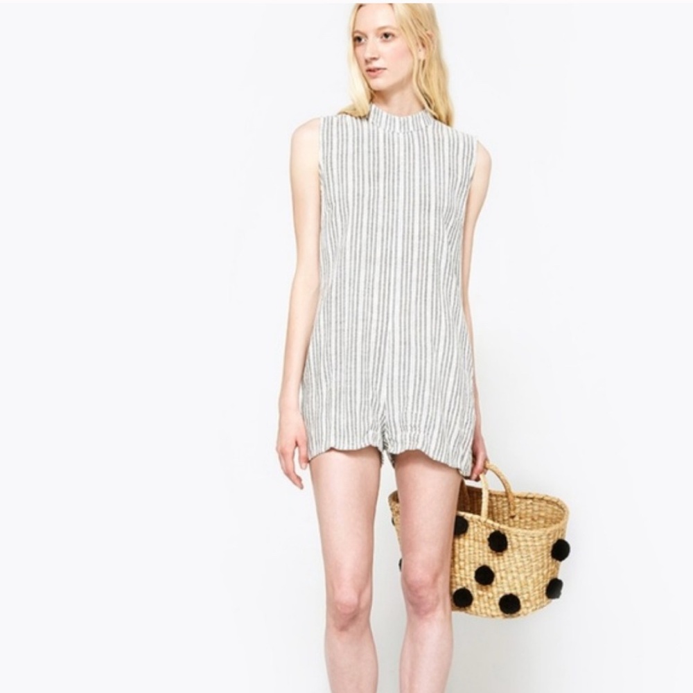 Striped romper